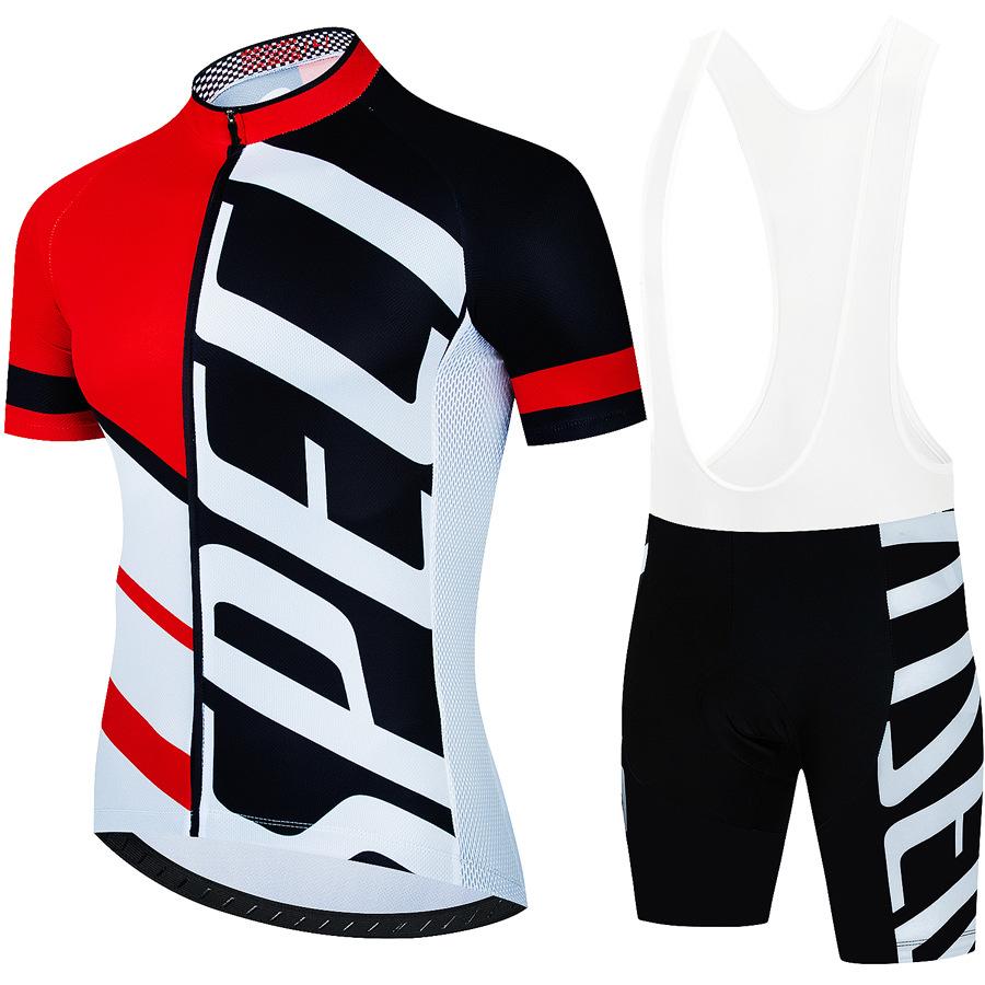 Tour De France Team Cycling Jersey & Pants Set Men's Short Sleeve Summer Bike Clothing Breathable Quick Dry Outdoor Road Bicycle
