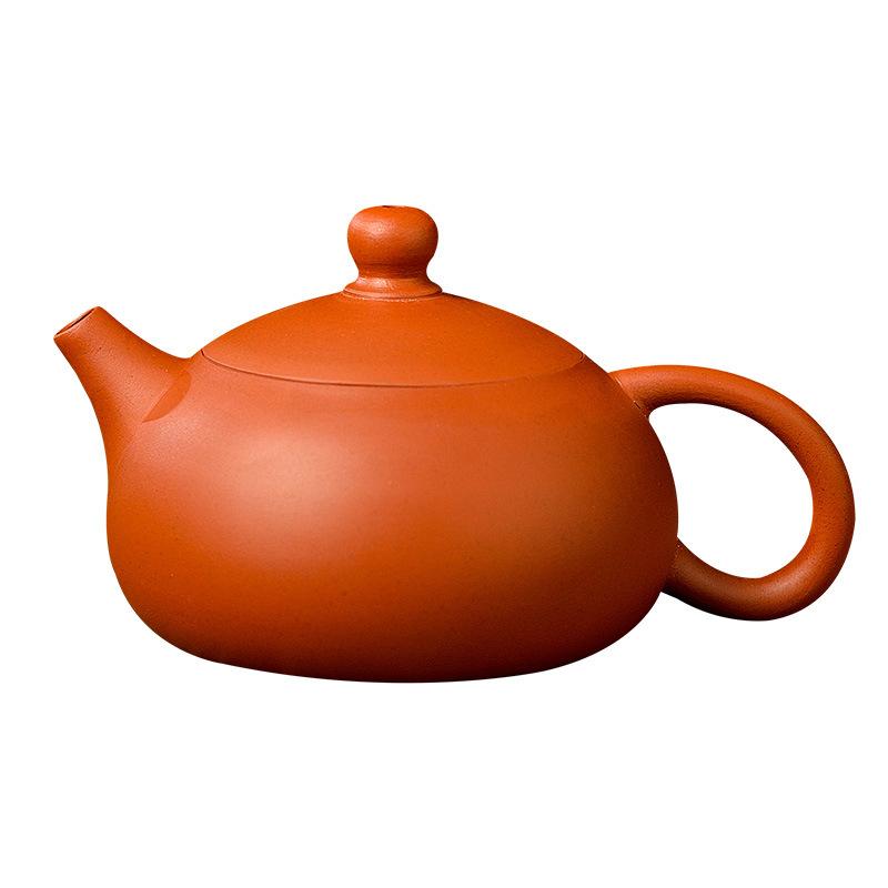 Hand-pulled cinnamon pot to make tea, pure handmade purple clay pot household kung fu tea set