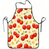 1pc Cherry Floral Pattern Print Apron, Durable And Easy To Clean, Adjustable Waistband, Polyester Material, for Kitchen Cooking, Gardening, Orchard Pi