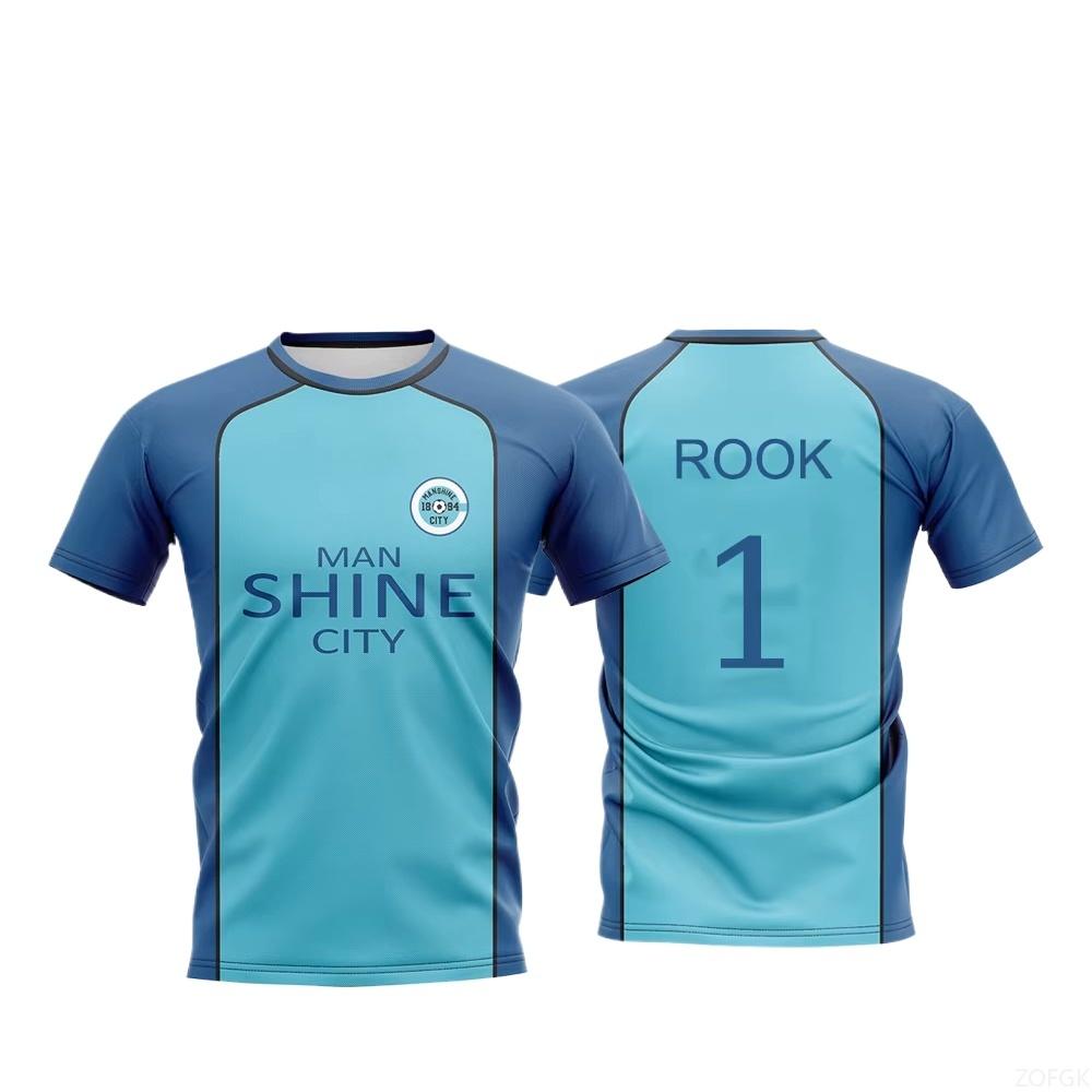 Blue Lock Manshine City Maglietta Uniforme T-shirt NAGI Anime Giapponese Gioco di Ruolo Top Uomo e Donna Maillot