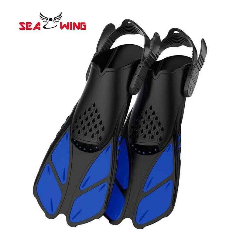 Adjustable Snorkeling Fins Adults With Strap System - TPEPP Swim Scuba Diving Freediving Mermaid Swimming