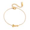 Light luxury high-end 18K gold, letter LOVE bracelet jewelry does not fade