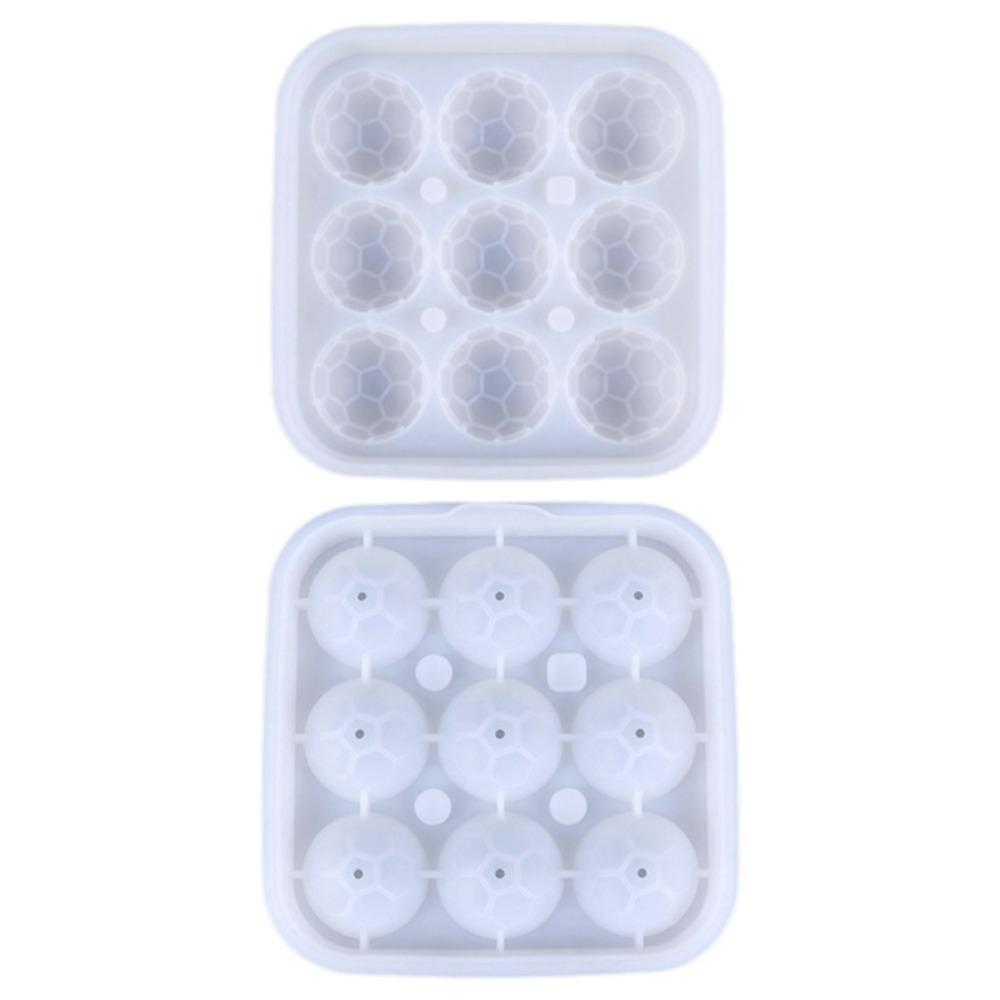 

Reusable Soccer Ice Cube Mold Silicone Silicone Baking Molds Stylish Chocolate Mold Dessert прозорий