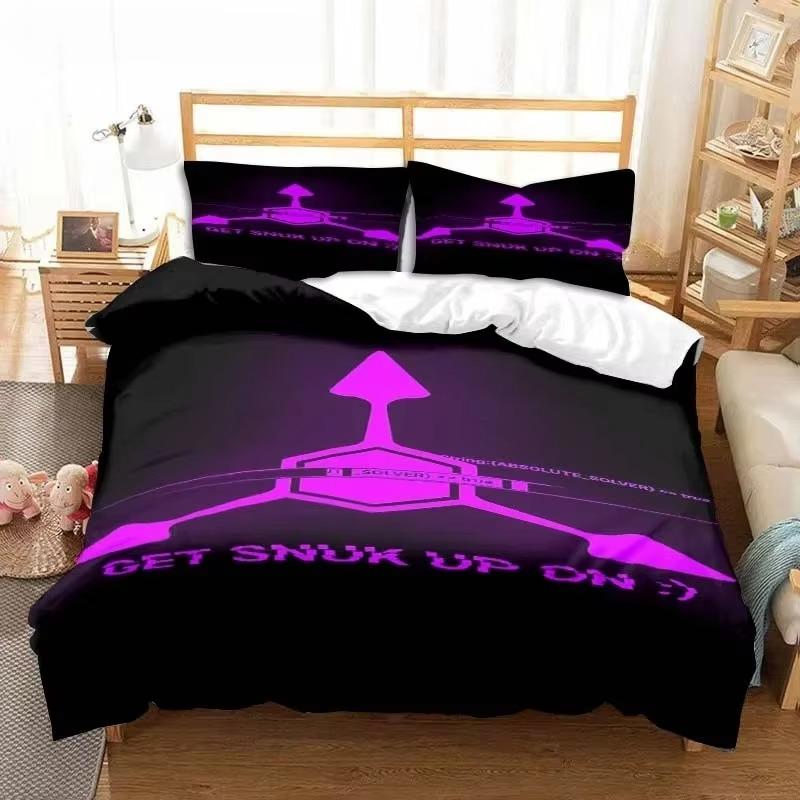 Murder Drones Anime Bedding Set Duvet Cover Pillow Case Children's Bedroom Bed Three-piece Set Single Double King Bed Set Gift