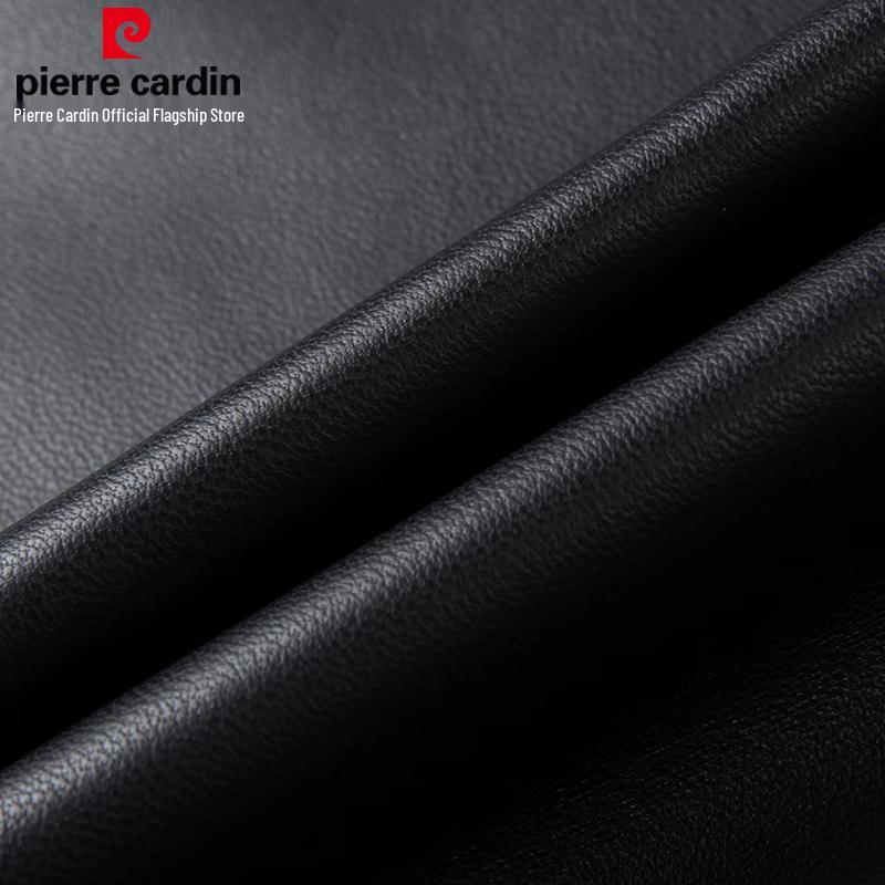 Pierre Cardin Men's Genuine Sheepskin Stand Collar Leather Jacket