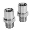 2PCS 1/2 Inch Female To 9/16 Inch Male Thread Bicycle Pedal Adapters  Bicycle Maintenance