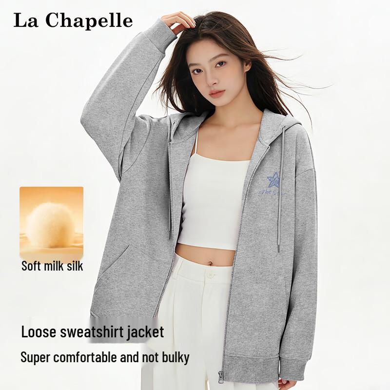 

Женский кардиган с капюшоном La Chapelle, свободного кроя, в полоску, с принтом в виде сердца XL