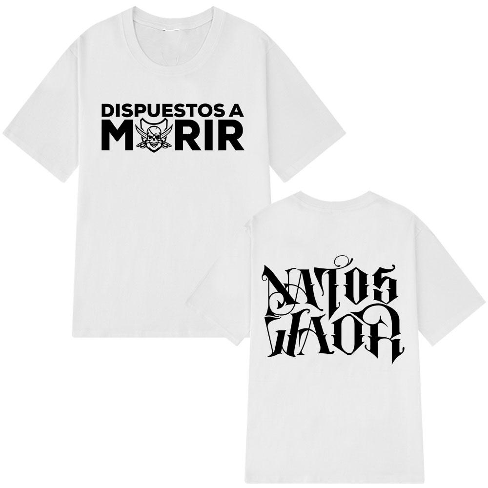 Rapper NATOS WAOR Read A Deir Vintage T-shirt, Men's and Women's Fashionable Hip-hop Summer Pla-size Fashionable Casual T-shirt