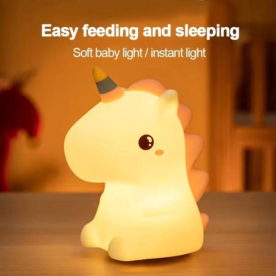 Capybara Silicone Night Light Cute Panda Rechargeable Adjustable Brightness Timing Rechargeable Sleep Nightlights For Kids Room