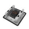 Stainless Steel Floor Socket with Dual Flip Covers, Network, USB, and Five-Hole Outlets