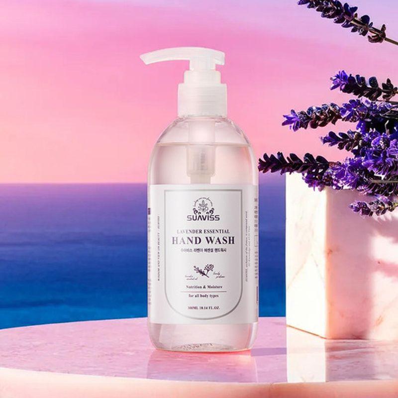 Savon pour les mains essentiel Suavis Lavande 300 ml x 3