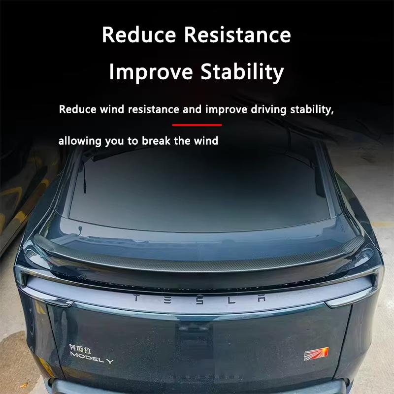 HEENVN Model Y Juniper Spoiler for Tesla Model 3 Highland Real Carbon Fiber Spoiler High Performance Trunk Wing Car Accessories