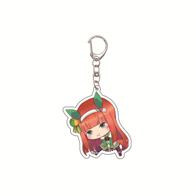 6CM Cute Anime Pretty Derby Shuttle Mejiro Mcqueen Symboli Rudolf Kawaii Acrylic Keychain Game Jewelry Cosplay Props