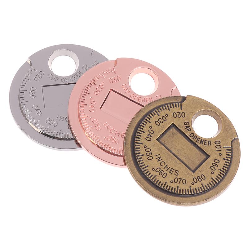 Coin- Type 0.6-2.4Mm 0.02-0.10 Inch Spark Plug Gap Gauge Measurement Tool Range Spark Plug Gage Caliber Measuring Tool
