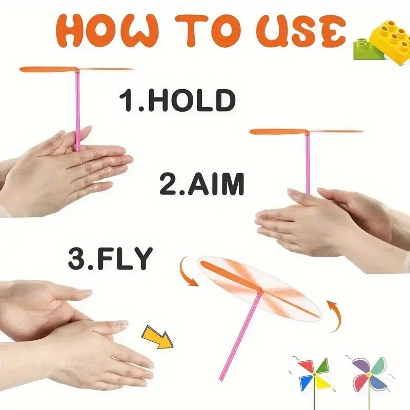 4шт бамбуковая игрушка-вертолет из бамбуковой стрекозы — фото 3