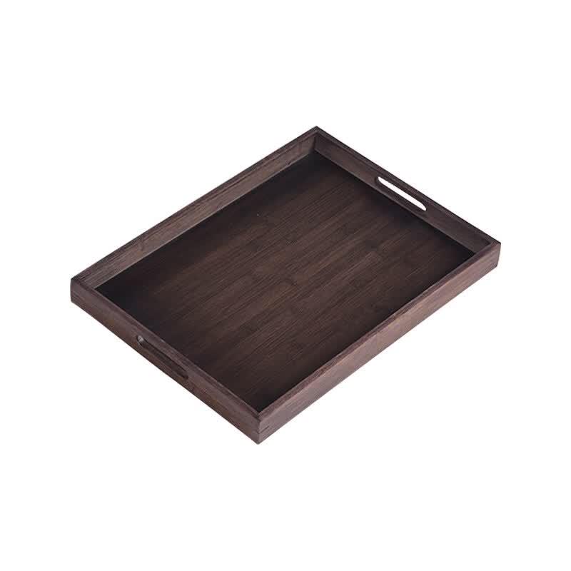 Walnut Style Bamboo Commercial Serving Trays