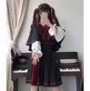 Toku and Yu Gothic Lolita Cosplay Costume Medieval School Uniform Cape Mori Girl