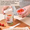 Tazza Portatile a Doppio Strato per Insalata, Avena, Cereali, Frutta Secca, Yogurt, Set Contenitore con Forchetta, Pranzo Scolastico, Scatola per Alimenti