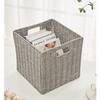 Foldable Paper Rope Storage Basket Toys Snacks Books Laundry Modern Minimalist Organizer Bin