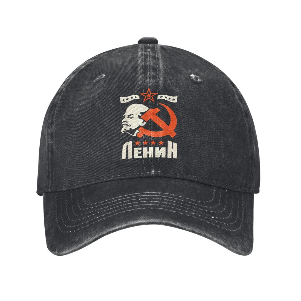 Vladimir Lenin Marxism Communism Unisex Baseball Cap Socialism USSR CCCP Distressed Cotton Caps Hat Outdoor Adjustable Snapback