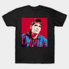Men Black Print T-shirt Matt Dillon No-Cut Transfer Paper Print Cotton Tshirt