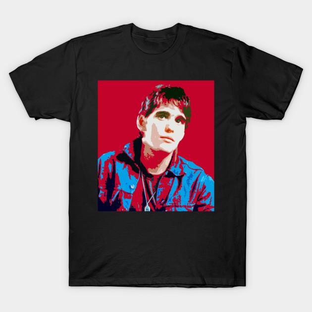 Men Black Print T-shirt Matt Dillon No-Cut Transfer Paper Print Cotton Tshirt L чёрный