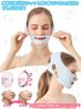 Isyou Small Face Face Small Face Small Face Band Chin Strap Small Face Small Face Gift Box Blue Belt, Belt, Mask, [Skin-Sensing Design, 2-Way Design,