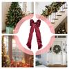 Christmas Bows Decor Large Red Party Decorations Bow Ornaments For Christmas Tree Topper For Party Indoor Bedroom Outdoor Office