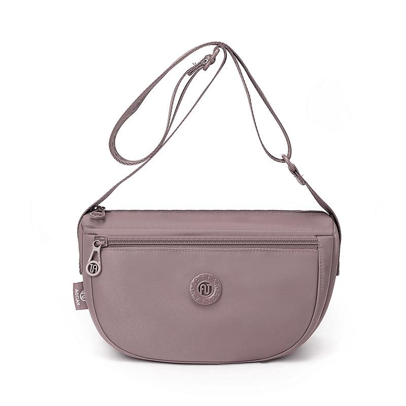 Lightweight Nylon Crossbody Bag for Women Casual Shoulder Handbag Travel Purse with Zipper