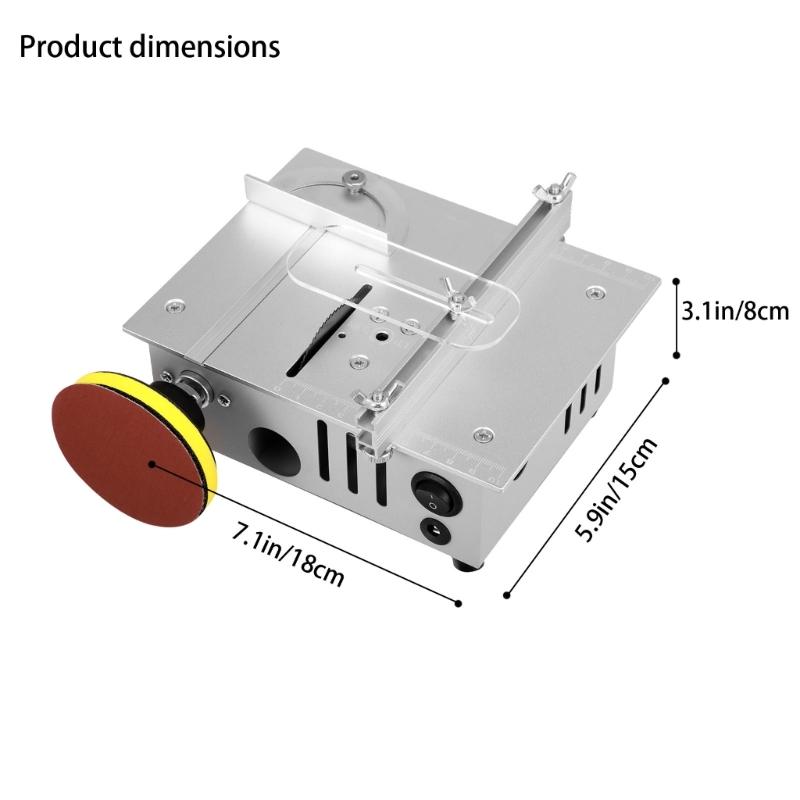 Small 100W Copper Motor Table Cutter With Angle Adjustment And Safety Cover For DIY Projects