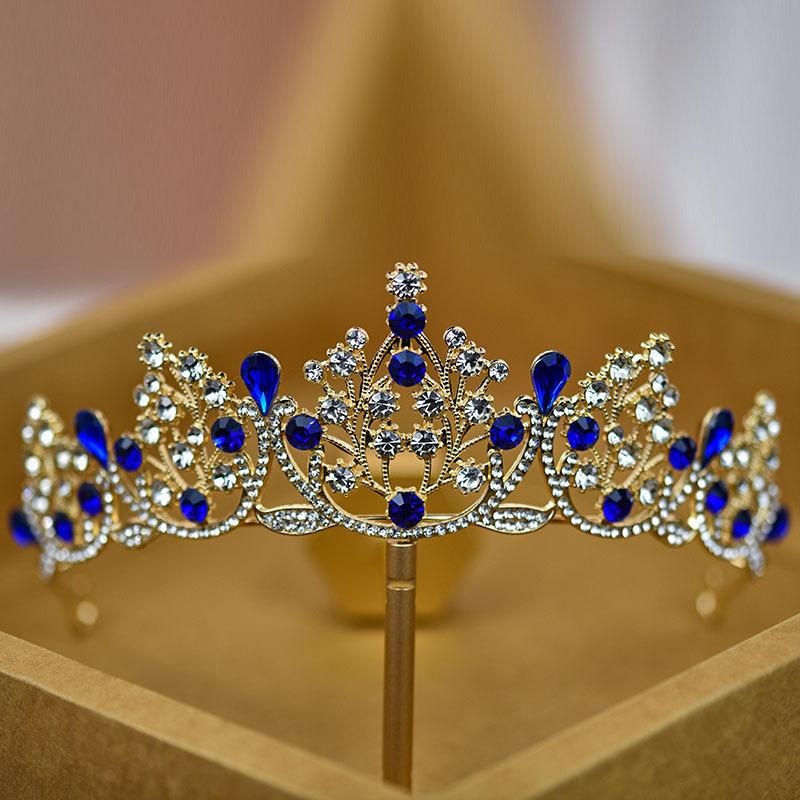 Bridal Crown Tiara Colored Diamond Coming of Age Ceremony Princess Bestie Gift Birthday Rhinestone Crown