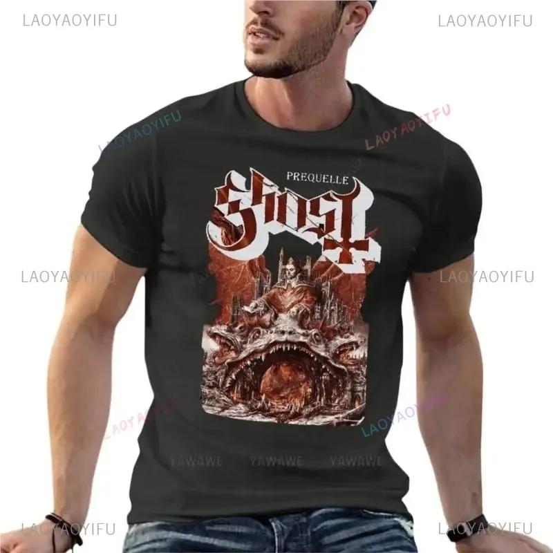 Ghost Bc - Prequelle Heavy Metal Band Casual Cotton Tshirt Printed Mens Clothes Vintage Fashion Streetwear Harajuku Top Tee