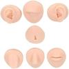 Laroal Körperpiercing-Übungsmodell, Silikon, Nasensimulation, Bauchnabelmodell, Set, Zunge, Mund, Display, Zubehör, Ohr für Anfänger