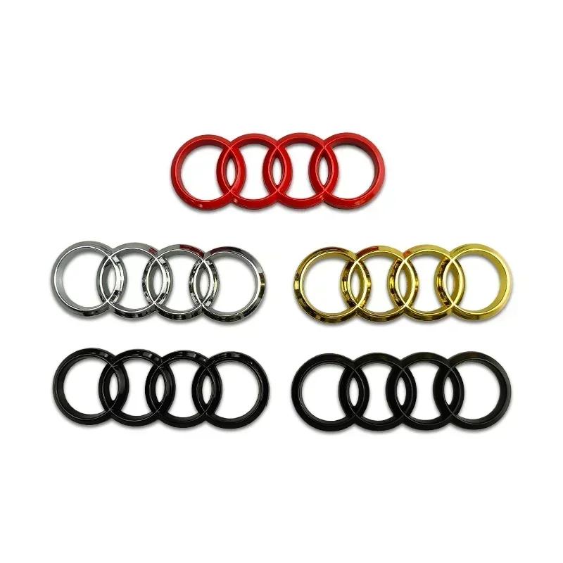 Per R44 Emblema Volante Auto in Lega Adesivo Sostitutivo A6 A6L A3 A4L A5 A7 A8L A1 Q6 Q7 Q8 TT S5 S7 S8 RS7 RS6 Decalcomanie Laterali TY7s8