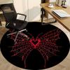 1pc Spider Web Office Round Area Rug, Indoor Mat Suitable ForOffice, Under Office Chairs Bedroom Living Room Home Decor, Room Deco q041