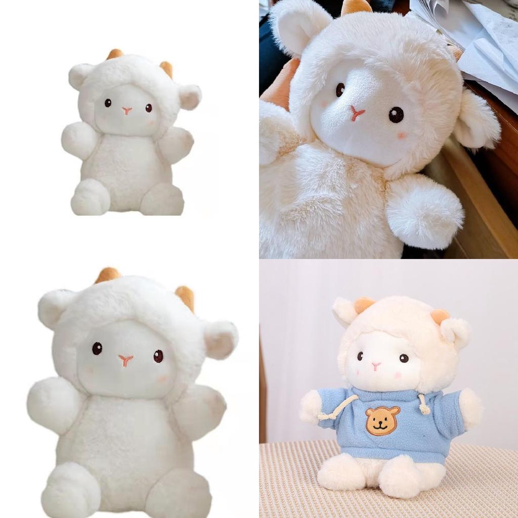 Fluffy Long-haired Sheep Stuffed Toy Ideal For Children And Friends' Gatherings