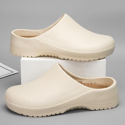 Fashion Men's Summer Slippers Non-slip Oil-resistant Chef Shoes Kitchen Shoes For Men Nurse Work Shoe Casual EVA Lightweight Soft Clogs