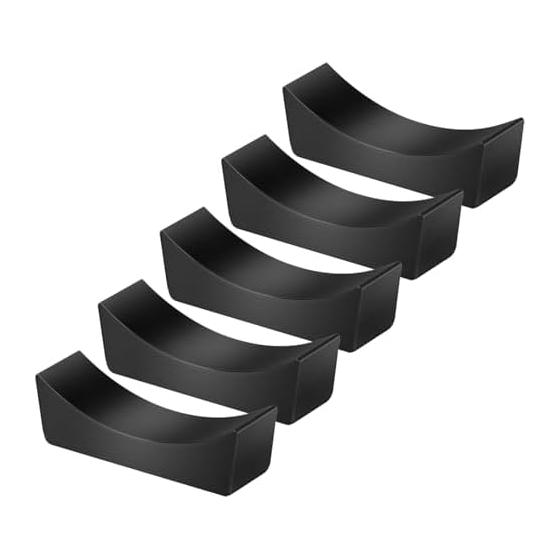 VIEAURA Stainless Steel Chopstick Rests Cutlery Holders, Simple Stylish, Set of 5, Black