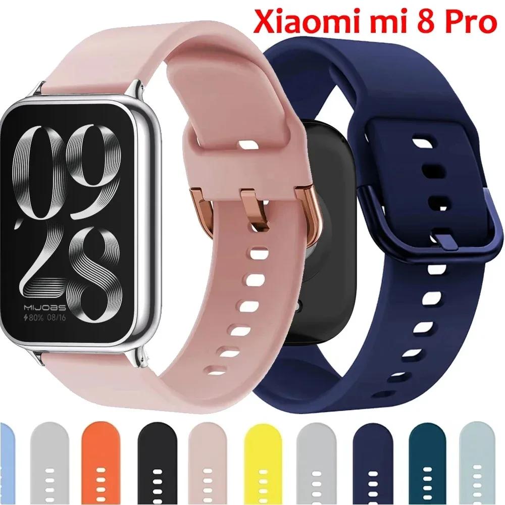 Silikonarmband für Xiaomi Mi Band 8 Pro, Ersatzarmband für Damen und Herren, Sport-Smartwatch, Armband, Uhrenarmband für Redmi Watch 4