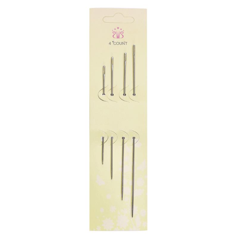 Sewing Curved Needle Leather Craft Sewing Accessories C Type Stitching Big Eye Needle Long Straight Needles Hand Repair Sewing