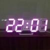 Small 3DLED Digital Clock, Korean Electronic Wall Clock, Wall Three-dimensional Wall Clock, Bedside Alarm Clock