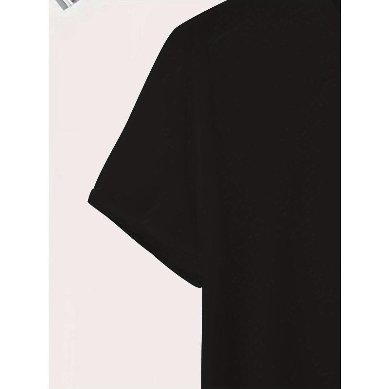 Men's Summer Short-sleeved T-shirts, Fashionable and Trendy Printed , Spring and Summer Round Neck Casual Versatile Tops