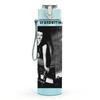 1PC Black Male Portrait A 750ml Sports Water Bottle Leakproof Straw Lid Outdoor Office Home