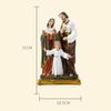1 Stuks Katholieke Christelijke Jezus Familie Beeldje Hars Beeldje Huisdecoratie Cadeau Decoratieve Beeldjes