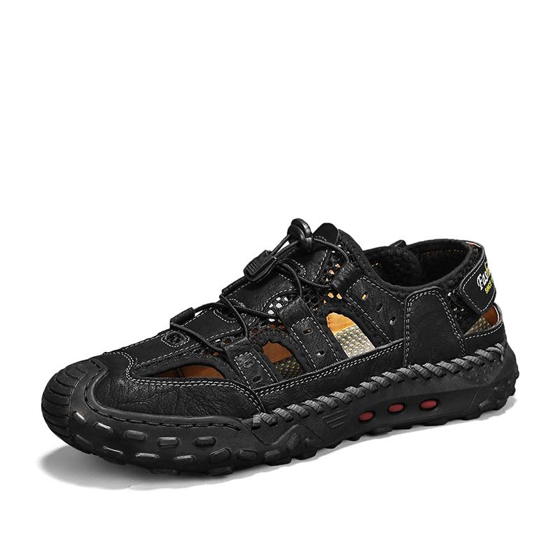 Vintage Style Man Sandals Sports Beach Flats Comfortable Soft Male Sandaly Quick Dry Wading Aqua Shoes Summer Sneakers