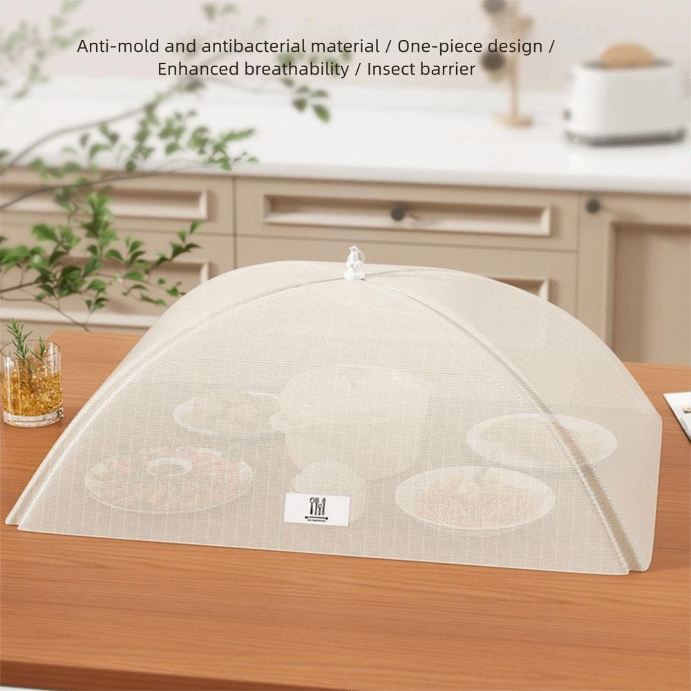 Breathable Mesh Dish Cover Washable Anti-fly Umbrella Tent Foldable Food Cover  Outdoor