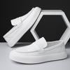 Fashion 2025 Men's Eco-Friendly Leather Casual Shoes New Fashion Streetwear Sneakers Non-Slip Sole & Memory Foam Insole for Daily Wear