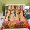 Bohemian Bedding Set for Girls Kids Adult African Black Girl Duvet Cover Set Ancient Ethnic BlanketComforter Cover&Pillowcases
