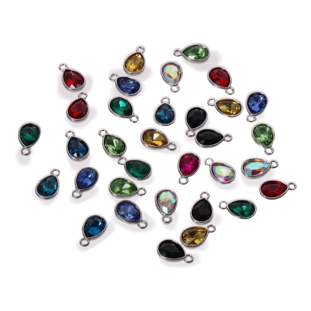 

Подвески из смешанных кристаллов с камнями, круглые кольца для прыжков, ожерелье, застежка-лобстер, изготовление ювелирных изделий своими руками