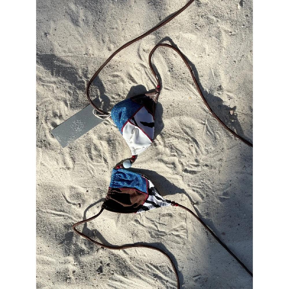 2025 Damen Badeanzug Kühner Leopardenprint und Gelbes Patchwork Bikini-Set Perfekt für Strandbekleidung und Poolpartys Sommerurlaube